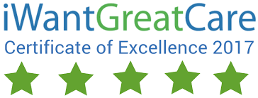 iwantgreatcare certificate of excellence 2017